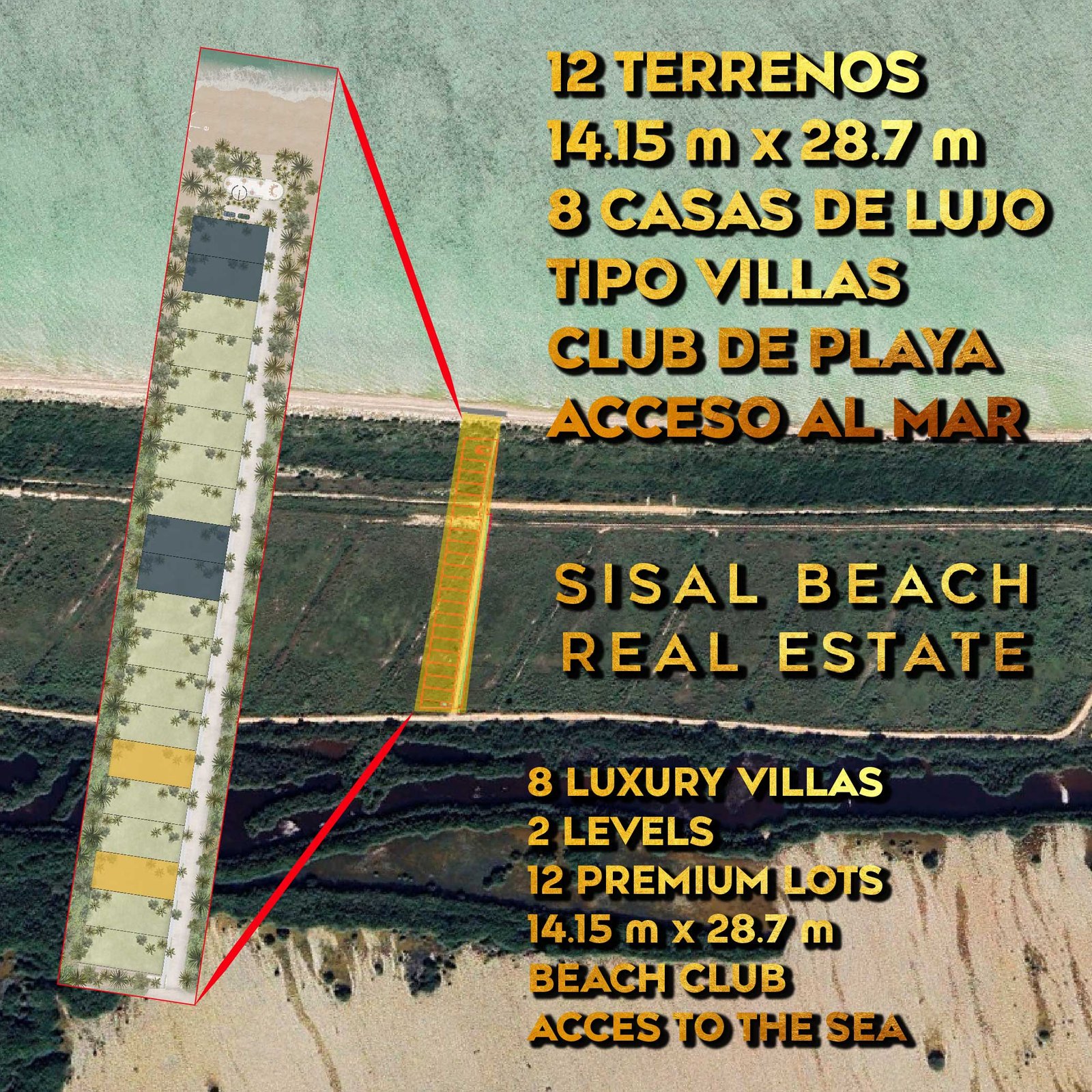 Terrenos en la Playa dentro de Proyectos — Sisal Yucatán
