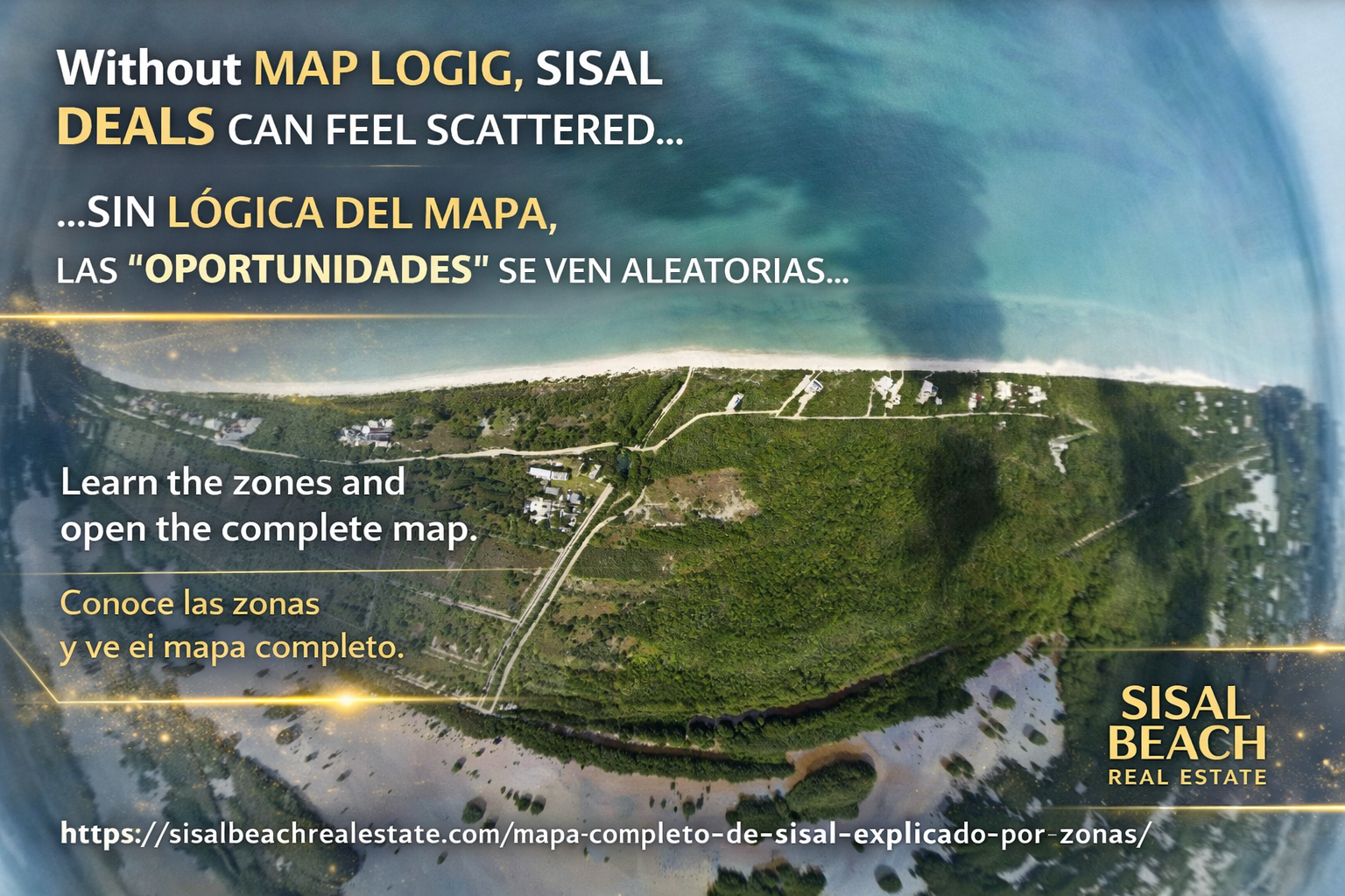 Mapa completo de Sisal explicado por zonas