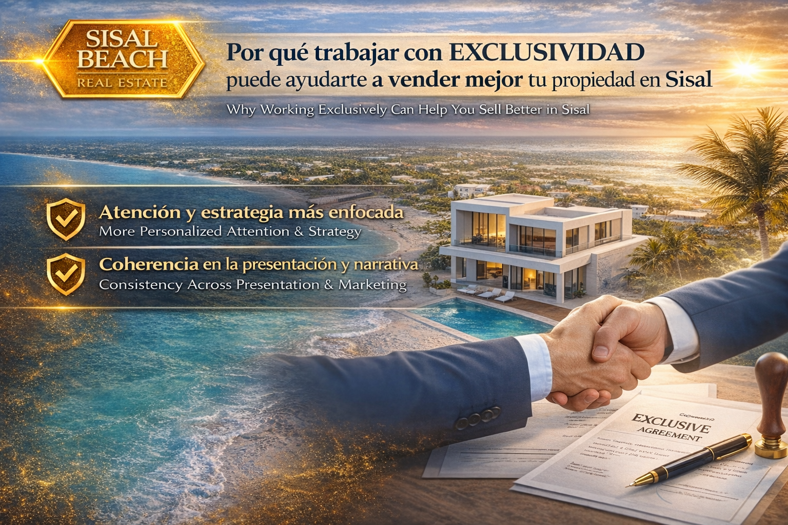 Por qué trabajar con exclusividad puede ayudarte a vender mejor tu propiedad en Sisal